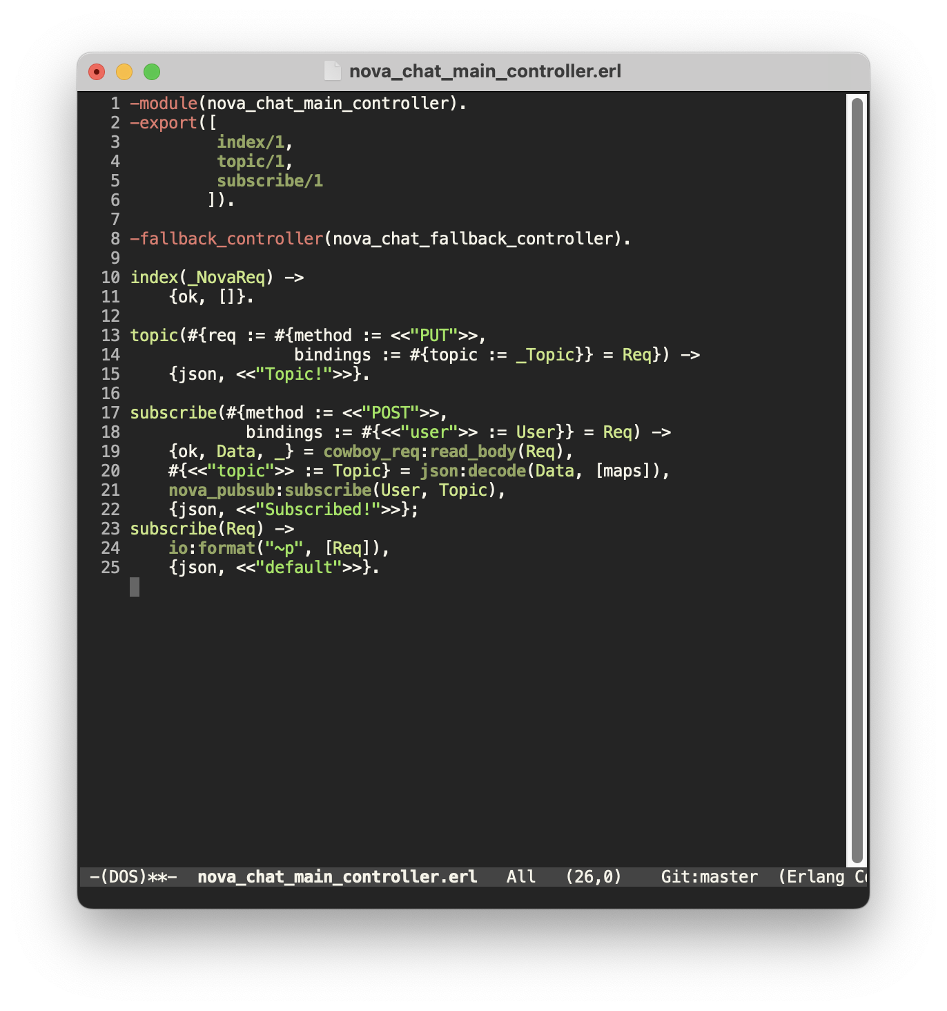 Nova Code Example